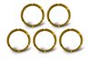 FLEX Bezel Rings Gold Set of 5 - image 2