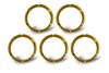 FLEX Bezel Rings Gold Set of 5 - image 3