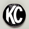 Light Covers 6 in. Round Black with White KC