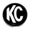 Light Cover 6 in. Round Black with White KC - image 1