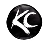 Light Covers 6 in. Round Black with White KC - image 1
