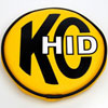 KC Light Covers 6" Round "HID" Yellow with Black KC - image 1