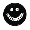 Light Cover 6 in. Round Black with White Smiley Face - image 1