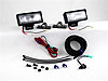 ATV Series Flood Light 2 in. x 6 in. Rectangle Clear Lens EPDM Rubber Housing 35 Watts Incl. Mounting Brackets Pair of Lights - image 1