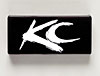 KC Light Cover 2" x 6" Black with White KC - image 1