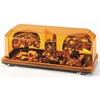 PRIORITY 1 AMBER LENS- Permanent Mount. Commercial Grade Exterior Mini Bar Light. Two Halogen Rotati - image 1