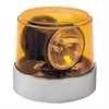 POWER BEAM BLUE LENS- Permanent Mount Commercial Grade Exterior Rotating Warning Light. Two Halogen - image 1