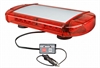OUTER LIMITS RED- Low Profile Magnet Mount GEN III LED Mini Bar Warning Light with 10 ft. Coiled Wir