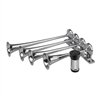 ORIENT EXPRESS DD4- Powerful Train Horn Four 4 Brass Chrome Plated Trumpets with 12-Volt Compact Chrome Compressor no tank - image 1