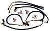 Brake Hose Front Extended Length Braided Stainless Steel Length Over Stock 5 in. - image 1