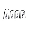 U-Bolt Kit Front Axle Incl. Nylon Inserted Lock Nuts And Extra Thick Flat Washers