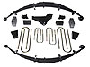 Master Lift Kit; 4 in. Frt/3 in. Rr Lift; w/Square UBolts; Incl. Superide Shocks; Leaf Spring; Block - image 1