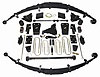 Master Lift Kit; 10 in. Frt/9 in. Rr Lift; w/Radius UBolts; Incl. Superide Shocks; Leaf Springs; Pit - image 1