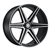 F01240084P25 X6 Wheel [Size: 24"x10"] Satin Black Machined - Double Dark Tint Finish - image 1