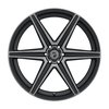 F01240084P25 X6 Wheel [Size: 24"x10"] Satin Black Machined - Double Dark Tint Finish - image 2