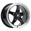 F0918C063N10 D5 Drag Racing Wheel [Size: 18"x5"] Gloss Black Machined Finish