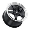F0918C063N10 D5 Drag Racing Wheel [Size: 18"x5"] Gloss Black Machined Finish - image 3