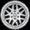 F27800089P38 F14 Drag Racing Wheel [Size: 20"x10"] Silver Machined Finish - image 2