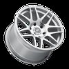F27800089P38 F14 Drag Racing Wheel [Size: 20"x10"] Silver Machined Finish - image 3