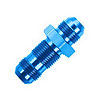 Powerflow Straight Flare Bulkhead Fitting Size -8 AN Blue - image 1