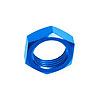 Powerflow Bulkhead Nut Size -6 AN Blue - image 1