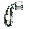 Powerflow 90 Degree Hose End Size -4 AN Polished - image 1