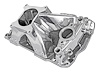 52030 Hurricane Intake Manifold for 1957-1995 Small Block Chevy 262-400, Hi-Rise Single Plane [Polished] - image 1