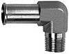 Ford Fuel Inlet Fitting 90°, 3/8" NPT to 9/16" Hose - image 1
