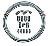 P3 Fuel Line Inlet Kit Incl. -6AN Braided Steel Line/-6AN Fittings - image 1