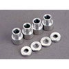 Shock mounting bushings and washers 4 aluminum for plastic shocks - image 1
