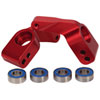 Rear Stub Axle Carriers Red Anodized 6061-T6 Aluminum - image 2