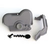 Cover Gear Upper & Lower Black Plastic - image 1