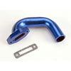 Exhaust Header Blue Aluminum - image 1