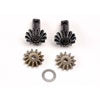 Diff gear set 13-T output gear shafts 2 / 13-T spider gears 2 / spider shaft 1 / 6x10x0.5mm PTFE-coated washer 1 - image 1