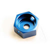 Brake adapter hex aluminum blue for T-Maxx steel constant-velocity center driveshafts - image 1