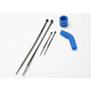 Exhaust Pipe Coupler & Deflector Molded Blue - image 1