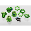Splined Wheel Hub Kit Green-Anodized Aluminum Includes - image 1