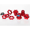 Splined Wheel Hub Kit Red-Anodized Aluminum Includes - image 1