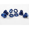 Splined Wheel Hub Kit Blue-Anodized Aluminum Includes - image 1