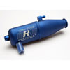 Single Chamber Tuned Resonator Pipe Blue Anodized Aluminum - image 1