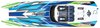 DCB M41 Widebody Catamaran Race Boat 40 in. Length Green/Blue - image 2