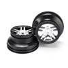 Dual Profile Wheels SCT Split-Spoke Satin Chrome w/Black Beadlock - image 1