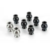 Hollow ball connectors 6-black 2-silver - image 1