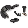 Gear Cover With Motor Mount Hinge Post Black plastic - image 1