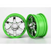 Wheels Volk Racing TE37 chrome/green 2 - image 1