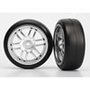 Tires and wheels assembled glued Rally wheels satin 1.9 Gymkhana slick tires 2 - image 1