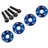 Wheel Nut Washer Blue-Anodized Aluminum - image 1