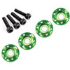 Wheel Nut Washer Green-Anodized Aluminum - image 1