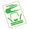 High Visibility Decals Green - image 1