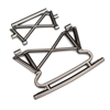 Front Bumper Support - Satin Black Chrome - image 1